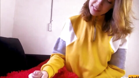 homemade POV blowjob with my blue eyed girlfriend