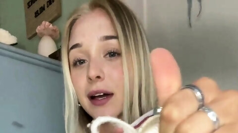Teen slut foot fetish cock rub