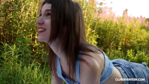 Skinny 18yo Had Sex In The Woods With 18 Years Old
