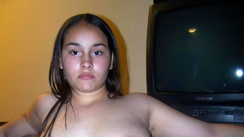 BBW hairy teen fisted, fucked and creamed