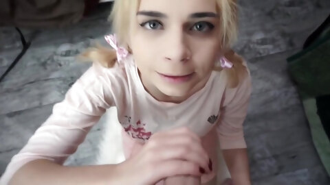 Girl In Pink Skirt Suck Cock And Ruin Cumshot