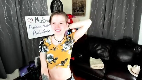 Amateur pantyhouse webcam teen strips and strokes her vagina