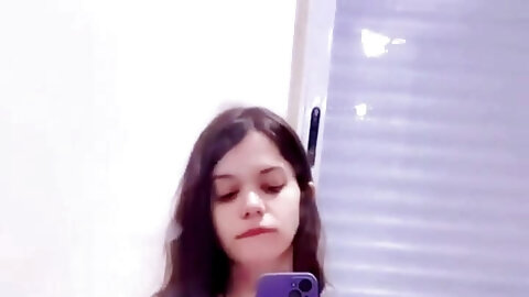 I Intended to Tidy up the Room a Bit, but Seeing Myself Naked in the Mirror Made Me Want to Masturbate!