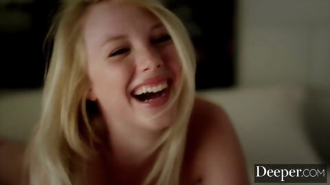 Innocent teen Dixie Lynn VS two meaty cocks