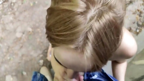 Cumshot On Tits In The Park