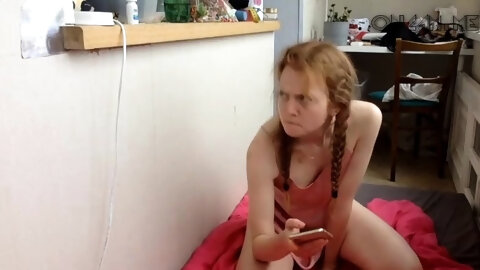 Amateur redhead Russian teen