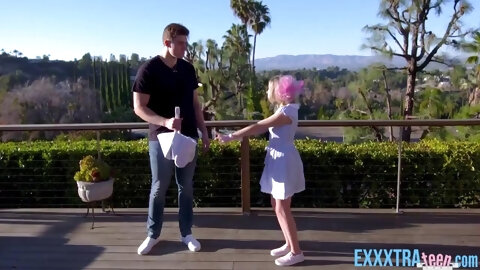 Petite blonde bombshell coco lovelock fucked hard by enormous bf michael swayze