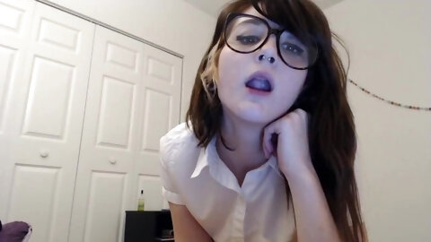 teen spitting and drooling