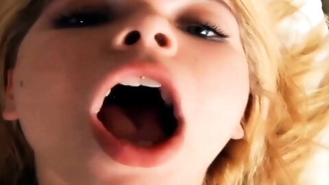 natural petite teen sucks and fucks in POV