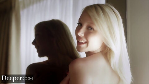 Deeper. Young Blond Hair Lady Dixie Gets Spit Roasted