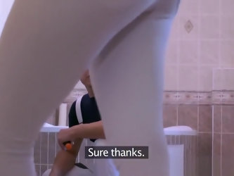 Jones Cheating brunette wife is fucked and creampied by plumber