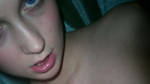 Slim amateur teen Tanya shows her tiny tits and gives a blowjob