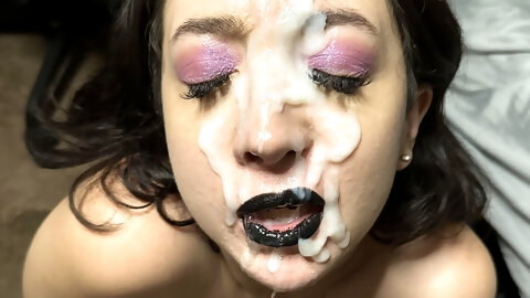 Huge thick facial!