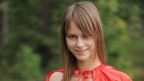 Little Red Riding Hood Beata Undine gets fucked by a wolf in the forest